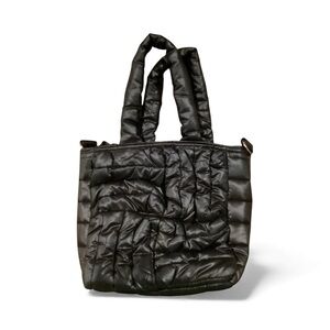THINK ROYLN Lil Shopper Black Quilted‎ Puffer Mini Bag